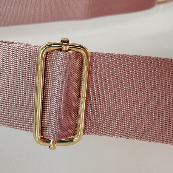 Viral Mary Poppins Bag Pink And White Check Crossbody Bag New - Picture 5 of 6